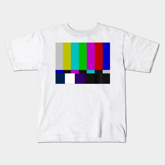 Colour Bars Kids T-Shirt by ninasilver